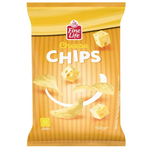 Чипси Fine Life картопляні зі смаком сиру 100г