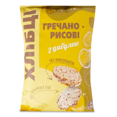 Хлібці Гречано-Рисові З Цибулею, в/ґ, 80г