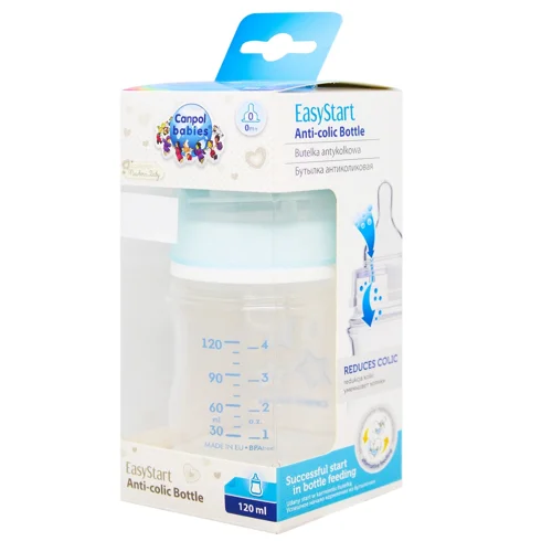 Пляшечка Canpol Babies Newborn Baby EasyStart з широким отвором 120мл