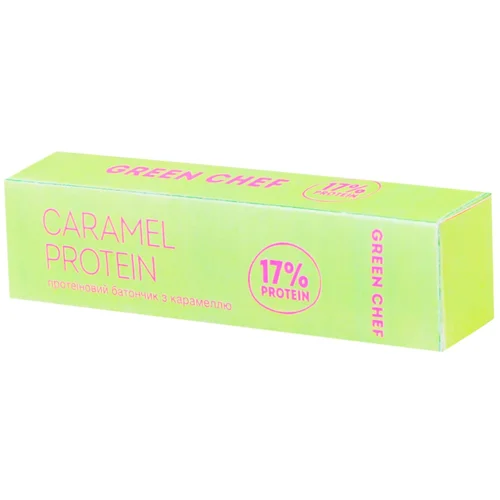 Батончик Протеїновий з карамеллю Caramel Protein GREEN CHEF 45 г