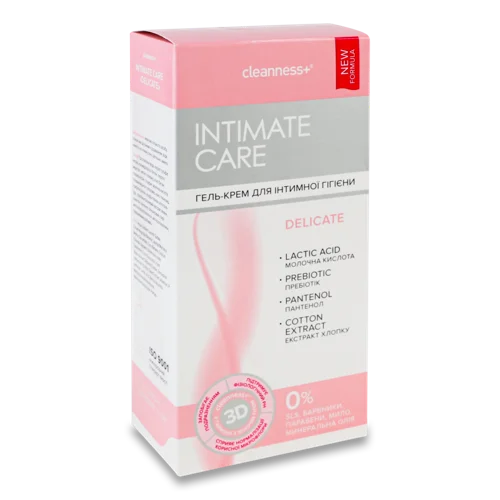 Гель-Крем Для Інтимної Гігієни Delicate Intimate Care Cleanness+ 310г
