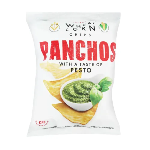 Чіпси пшенично-кукурудзяні зі смаком песто Panchos м/у 82г