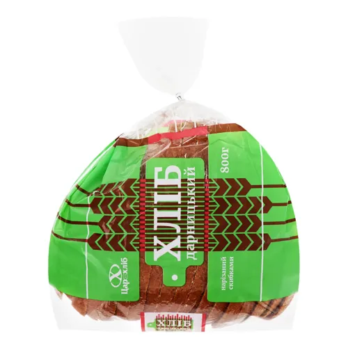 Хліб подовий нарізний Дарницький Цар хліб м/у 0.8кг