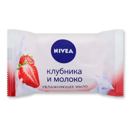 Туалетне Мило Зволожуюче Полуниця і Молоко Nivea 90г