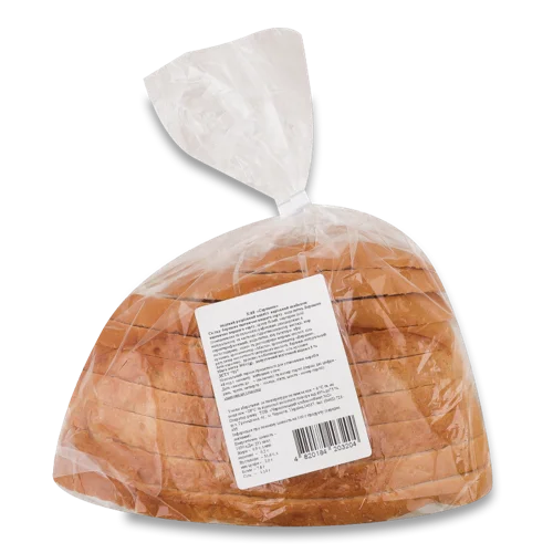 Хліб Половинка В Нарізці Серпанок, Подовий, ТОВ Чернігівський Хлібокомбінат №2, 300г