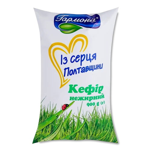 Кефір Нежирний Гармонія, Молочний Продукт, 900 г