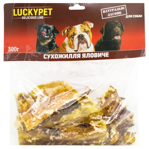 Ласощі для собак Lucky Pet Сухожилля яловиче 300г