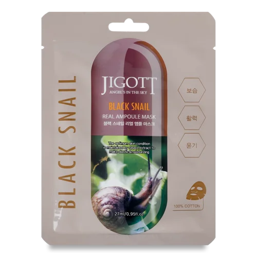 Маска Для Обличчя Тканинна Black Snail Jigott, 27мл