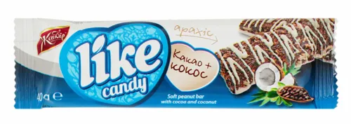 Батончик Какао+кокос Like Жайвір м/у 40г