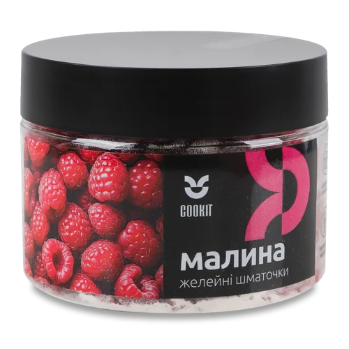 Желейні Шматочки Малина Cookit, Пластикова Пляшка, 140г