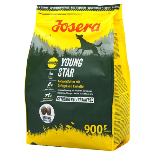 Корм сухий Josera Young Star з домашньою птицею та картоплею для цуценят 900г