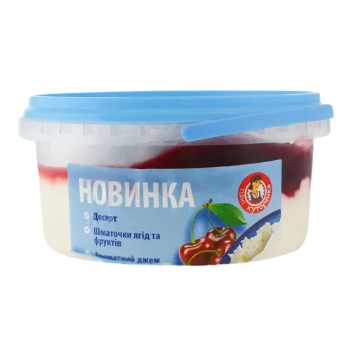 Десерт 15% сирковий Вишня Пані Хуторянка відро 400г