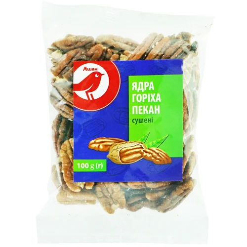 Пекан Auchan сушений 100г