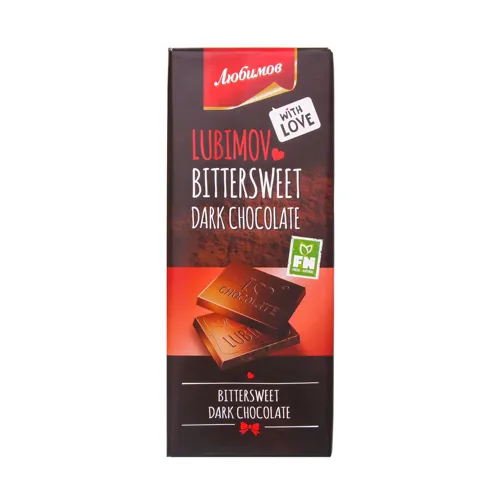 Шоколад Любимов чорний 85г х50