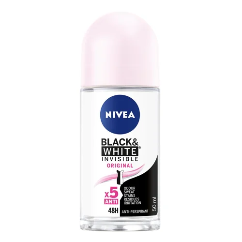 Дезодорант кульковий Nivea Black and White Invisible 50мл