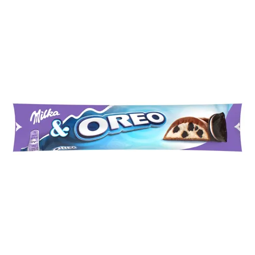 Шоколад молочний з кремовою начинкою та шматочками печива Oreo Milka 37г