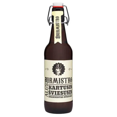 Пиво Kauno Alus Burmistro Kartusis Sviesusis світле 5,2% 0,5л