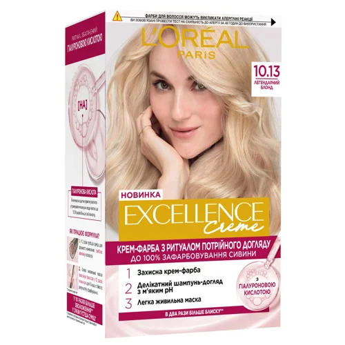 Фарба для волосся L`Oreal Paris Excellence Creme 10.13 Легендарний блонд