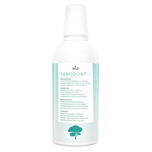 Ополіскувач для ротової порожнини Dr. Wild Tebodont-F з олією чайного дерева та фторидом натрію 500мл