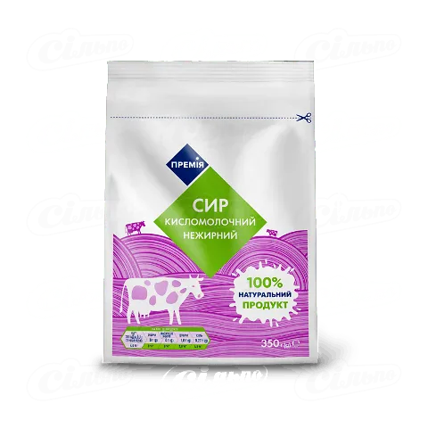 Сир кисломолочний «Премія»® нежирний, 350г