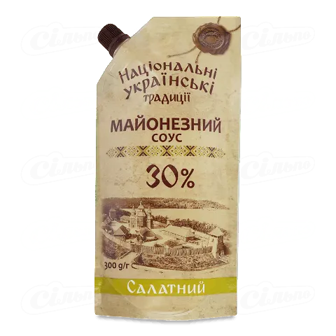 Соус НаціонУкраїнськіТрадиції Салатний майонез 30%, 300г