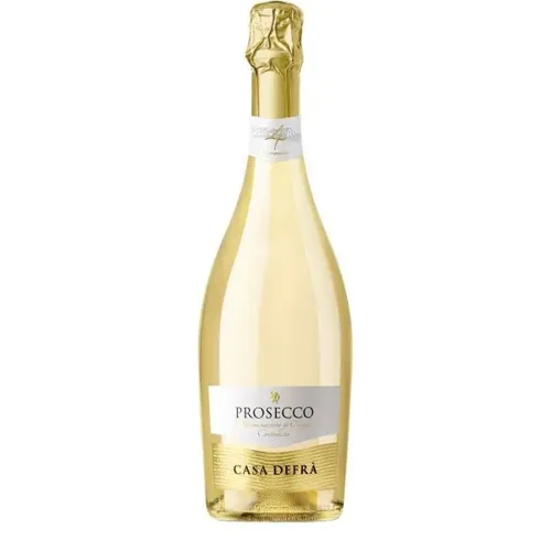 Вино ігристе Casa Defra Prosecco Spumante Brut DOC, біле, брют, 0,75л