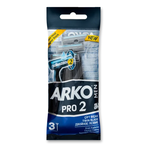 Станки для Гоління Одноразові Pro 2 ARKO.men, 3 шт