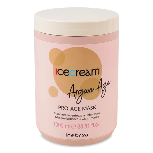 Маска Для Фарбованого Волосся З Аргановою Олією Ice Cream Argan Age Inebrya, 1л