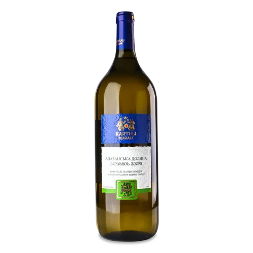 Вино Біле Напівсолодке в/ґ Алазанська Долина Kartuli Marani, 1.5л, 10-12%
