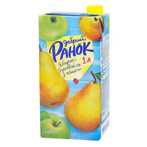 Сік Добрий Ранок Груша-яблоко 1л