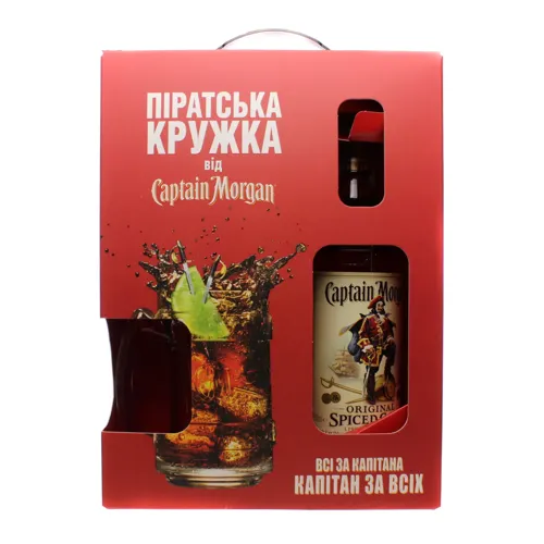 Набір Ром Spiced Gold 35% 0.7л + кружка Captain Morgan 1шт
