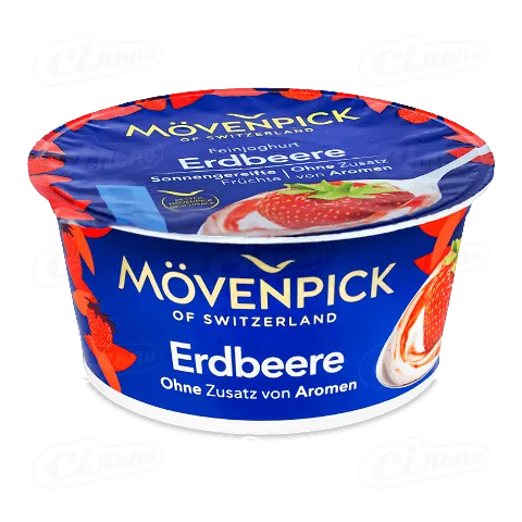Йогурт Movenpick Feinjoghurt з полуницею 14%, 150г