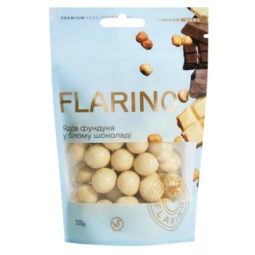 Фундук Flarino у білому шоколаді 100г