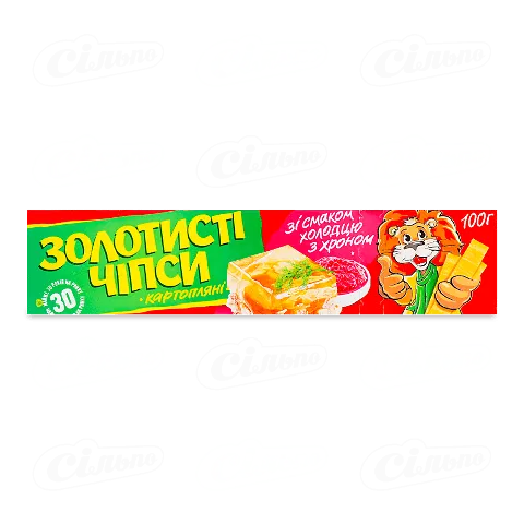 Чіпси «Жайвір» «Золотисті» холодець з хріном, 100г