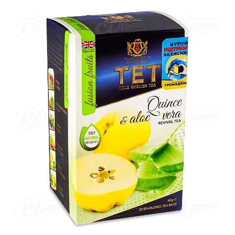 Чай зелений ТЕТ айва та алое вера, 20*2г
