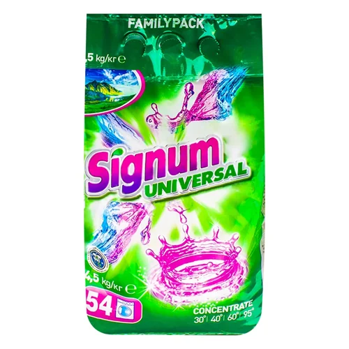 Пральний порошок Signum Універсал 4,5кг