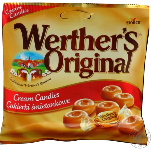 Цукерки Werthers Original льодяники вершкова карамель 90г