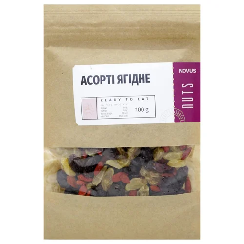 Асорті ягідне Novus 100г