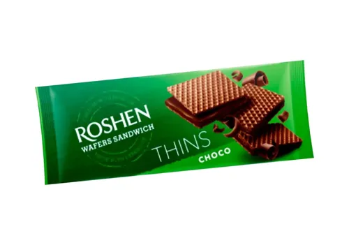 Вафлі Roshen Wafers Sandwich Thins Choco 55г