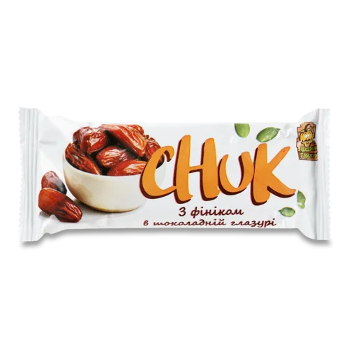 Цукерка З Гарбузового Насіння В Шоколадній Глазурі З Фініками, м/у 50г