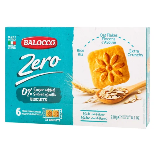 Печиво Balocco Zero Piu рис-овес 230г