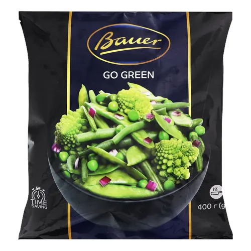 Суміш овочева заморожена Go green Bauer м/у 400г