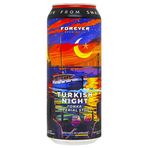 Пиво Forever Turkish Night темне нефільтроване 8% 0,5л