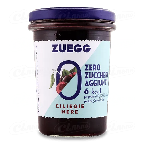 Джем вишневий без цукру Zuegg, 220г