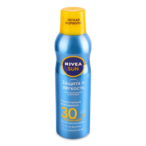 Сонцезахисний Спрей сухий SPF30 Nivea Sun 200мл