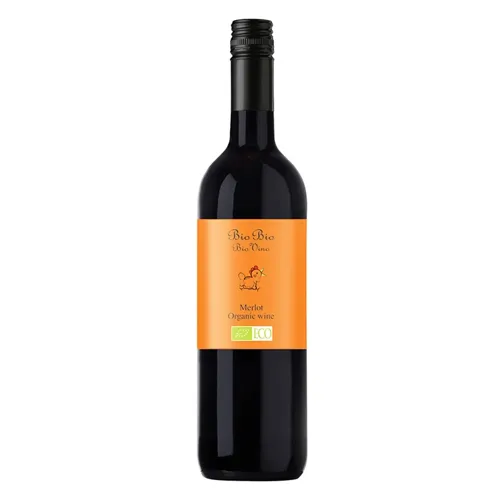 Вино Bio Bio Merlot Organic червоне напівсухе 13% 0,75л