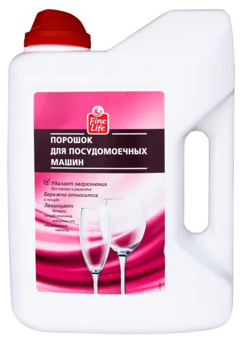 Порошок для миття посуду в посудомийних машинах Fine Life, в/ґ, 1 кг