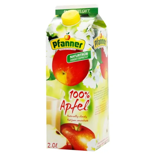 Сік Pfanner яблучний неосвітлений 100% 2л