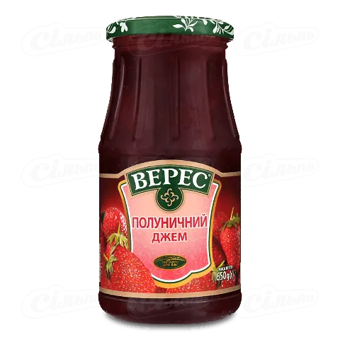 Джем Верес полуничний, 650г