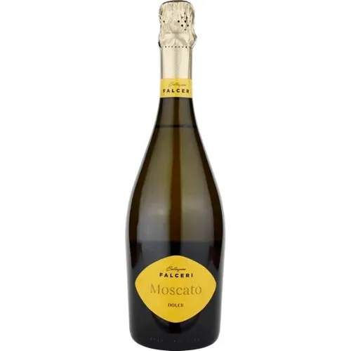 Ігристе вино Falceri Moscato Spumante Dolce DOC, біле, солодке, 0,75л